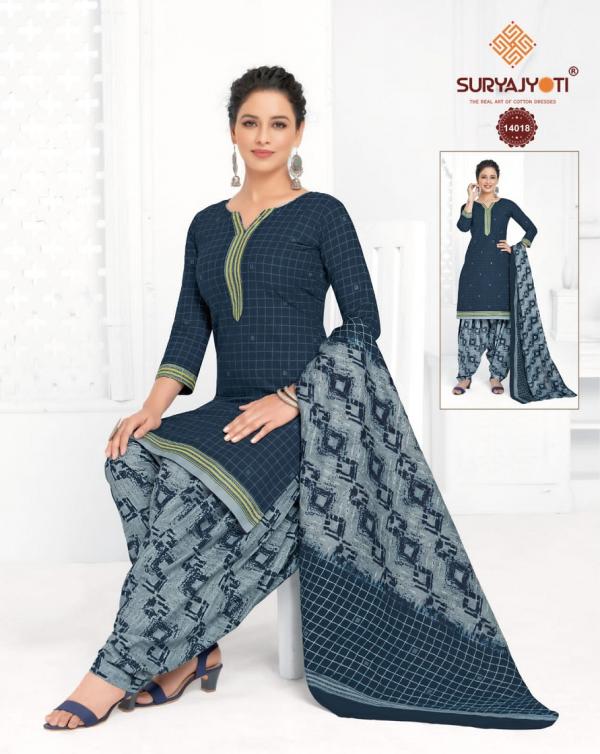 Suryajyoti Sui Dhaga Vol-14 Cotton Designer Patiyala Readymade Suit